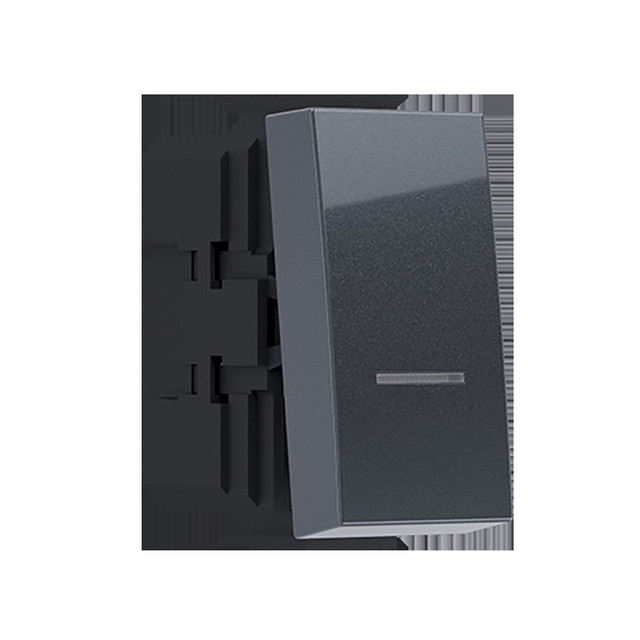 ACA Lighting MODYS CONTROL 2 WAY SWITCH ANTHRACITE 1 M. 1P 10AX 250VAC IP20 — 10101312422 — manufacturer representative image