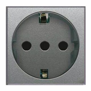 AVE P30 2P+E 16A SCHUKO SOCKET ALLUM.2M — 443090TS