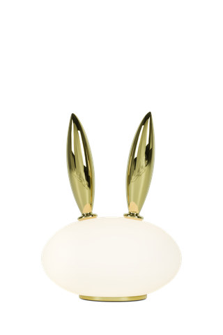 Moooi Pet Light Purr (rabbit), Matt white with golden elements — manufacturer image