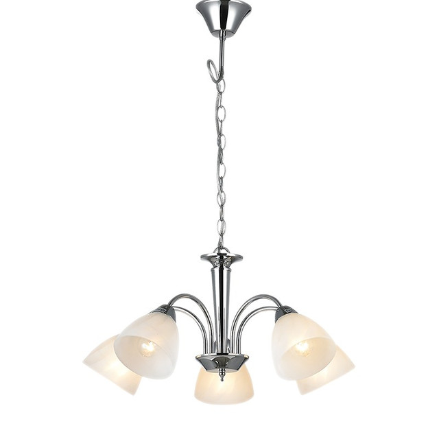 ACA Lighting PENDANT CHROME METALIC 5ΧΕ14 BYRON — DLX7395