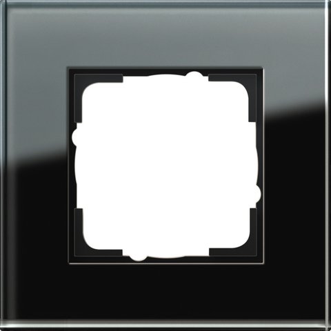 Gira Esprit cover frame black black glass — 021105