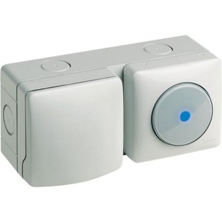 BTicino 2-way switch (as item 26003) + box Matix IP55 (as item 26055) — 26200