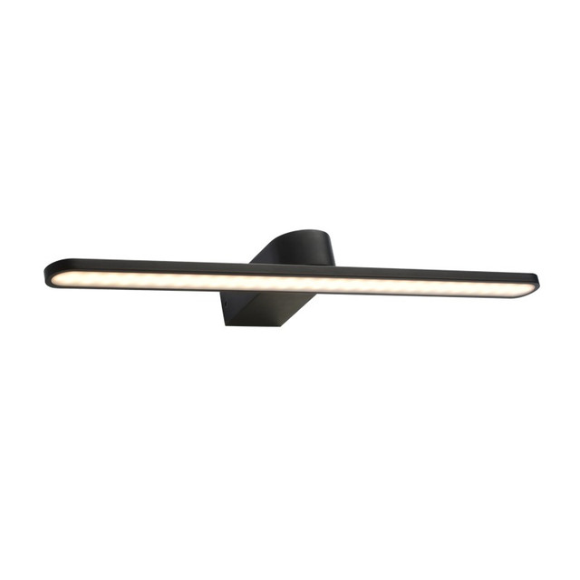 ACA Lighting WALL MOUNTED LIGHTING LED 16W 3000K 1040LM BLACK METALLIC IP44 50Χ12Χ4CM PHOEBE — PN11LEDW50BK