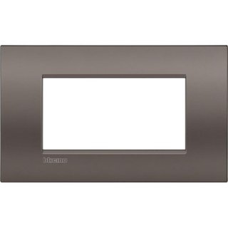 BTicino Cover plate AIR 4 modules - clay — LNC4804CY