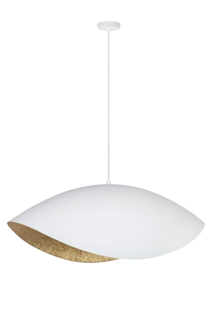 Sigma Pendant lamp SONA white/gold 41098