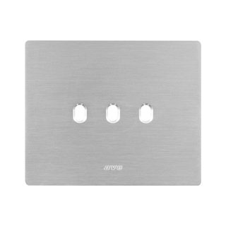 AVE NAT.ALUM.NEW STYLE PLATE 3C RECT.BO — 44PAN03ALS
