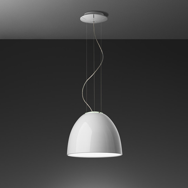 Artemide Nur Mini Gloss - Suspension - White — A244900 — manufacturer representative image