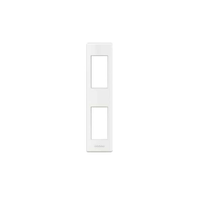 BTicino Plate for installation on rails - 2 modules - complete with support — LND4812BI