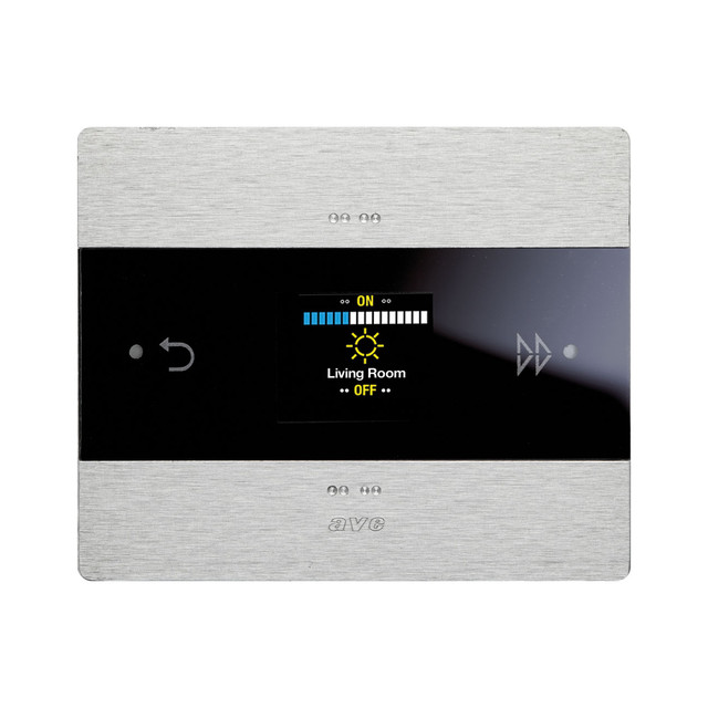 AVE ROOM CONTROLLER NATURAL ALUMINIUM — 443KNXMF-ALS