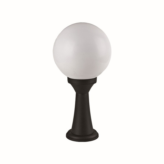 ACA Lighting PLASTIC FLOOR GARDEN BLACK LUMINAIRE 41CM Φ200 Ε27 IP44 — PLGM3B