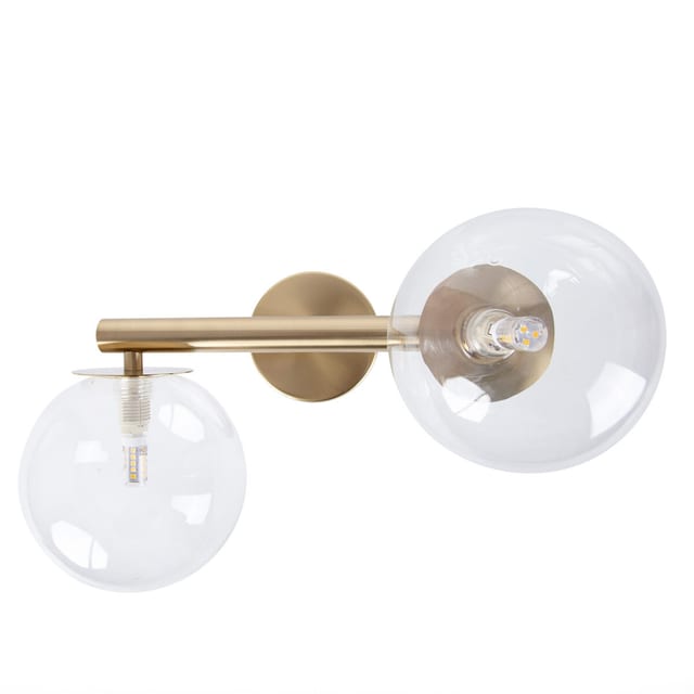 Sigma Wall lamp AVOLA 2 gold/transparentny 41485