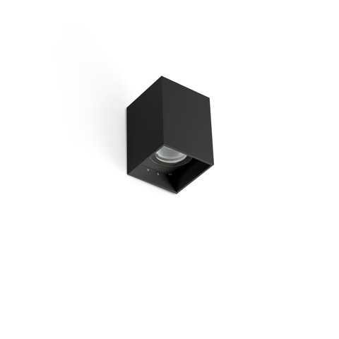 Faro Barcelona KOV 1L Black square wall lamp 2700K 34° — manufacturer representative image