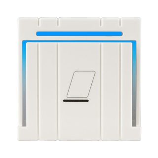 AVE TRADITIONAL BADGE HOLDER SWITCH – 2 MODULES S44 WHITEK — 446GA33N