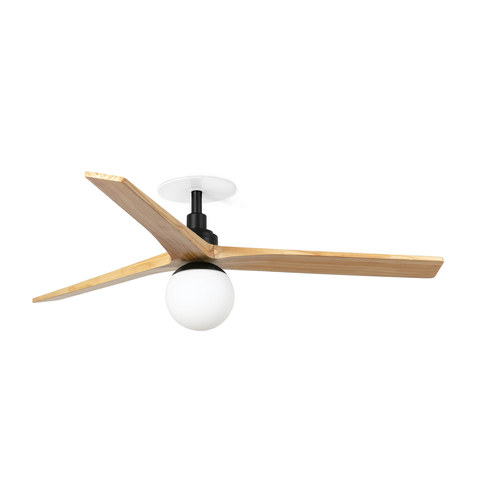Faro Barcelona KLIM RECESSED M Black/pine E27 fan — manufacturer representative image
