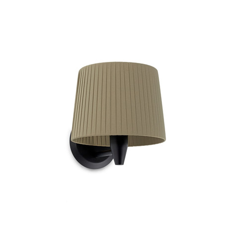 Faro Barcelona SAMBA Black/ribbon green wall lamp — manufacturer representative image