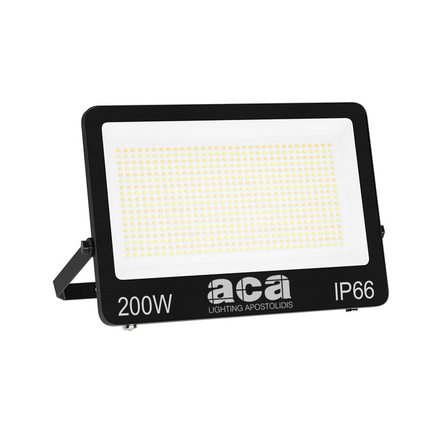 ACA Lighting LED SMD BLACK FLOOD LUMINAIRE 200W 3CCT 20000LM 185-265V RA>80 IP66 — N200CCT