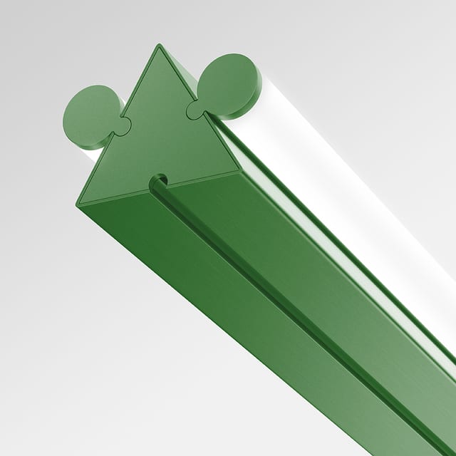Artemide Dreispitz - Suspension Horizontal - 2 Diffused Emission - 120 - Green — 1852010A