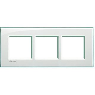 BTicino Square cover plate 2x3P 57mm Aquamarine — LNA4832M3KA