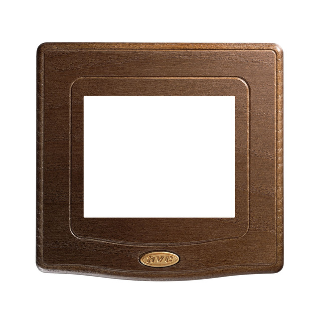 AVE FRONT PLATE 98X98 WALNUT 3M — 44PLQ3NOC