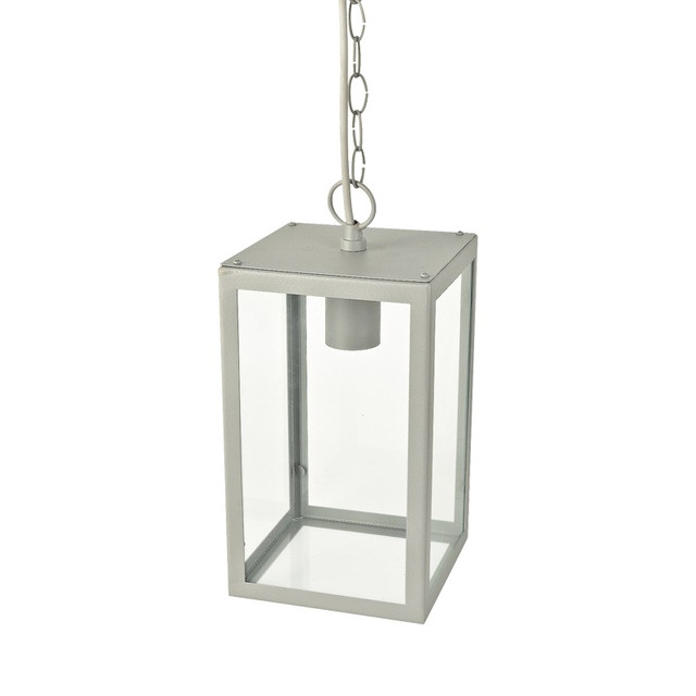 ACA Lighting SAND WHITE PENDANT LUMINAIRE CELIA 1XE27 IP44 WITH CLEAR GLASS — CELIA1PWH