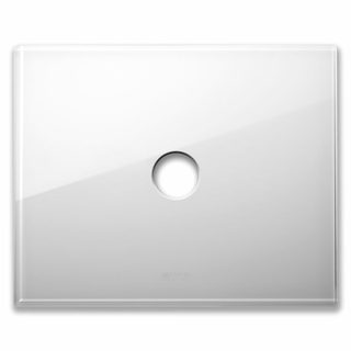 AVE NEW STYLE FR PLATE WHITE GLASS 1CON — 44PVN01BL