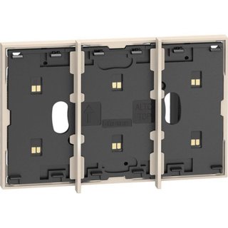 BTicino Electrified frame for the installation of up to 3 digital controls. Sand. — KM8102P1