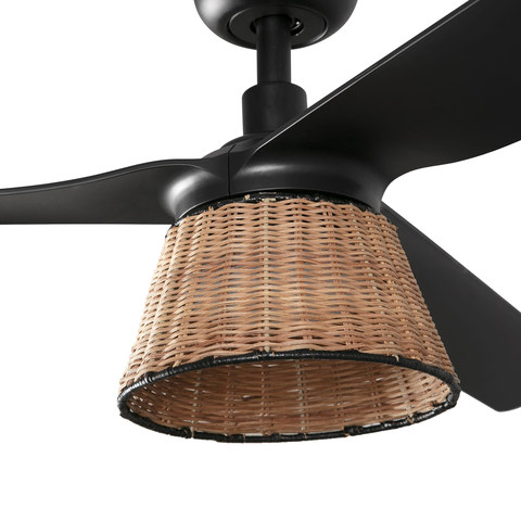 Faro Barcelona SUMBA 235 Rattan light kit fan led swt — manufacturer representative image