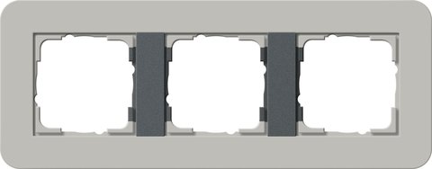 Gira E3 cover frame grey soft touch with anthracite carrier frame grey Soft Touch with anthracite carrier frame — 0213422