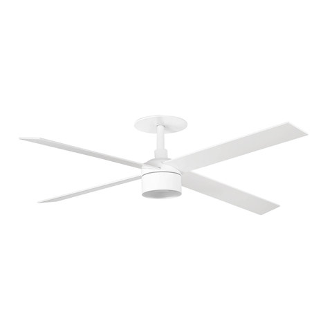 Faro Barcelona RUDDER RECESSED TEK 4 L White/ash fan 4000K — manufacturer representative image