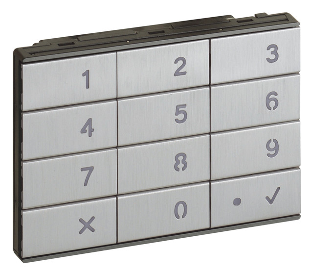 BTicino Additional keypad module in Aluminum finish — 345500