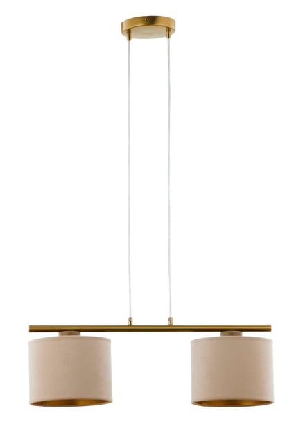 Sigma Pendant lamp ARIEL 2 gold szczotkowany/beige 41682