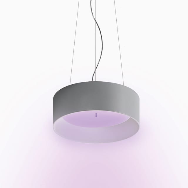 Artemide Tagora Suspension 570 - Pure Integralis - Direct + Indirect Emission - APP Compatible - Gray/White — M240361IN2APP