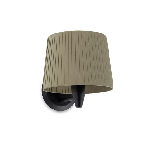 Faro Barcelona SAMBA Black/ribbon green wall lamp — manufacturer representative image