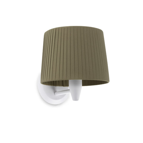 Faro Barcelona SAMBA White/ribbon green wall lamp — manufacturer representative image