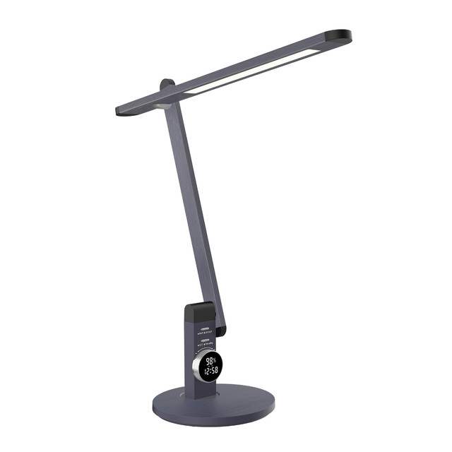 ACA Lighting DESK LAMP METALLIC GREY ALUMINUM + ABS LED SMD 12W 560LM CCT 3000K-3800K-5700K IP20 — BL1157G