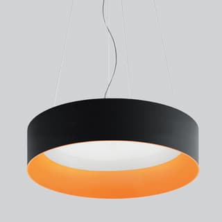 Artemide Tagora Suspension 970 - Direct Emission - dimmable - Black/Orange — M248911