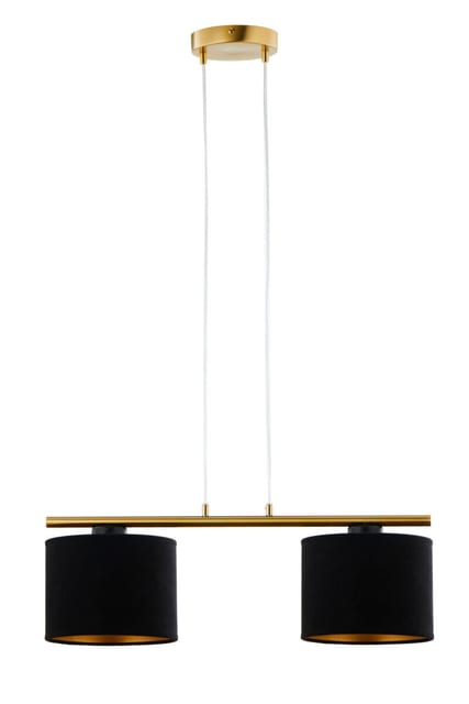 Sigma Pendant lamp ARIEL 2 gold szczotkowany/black 41678