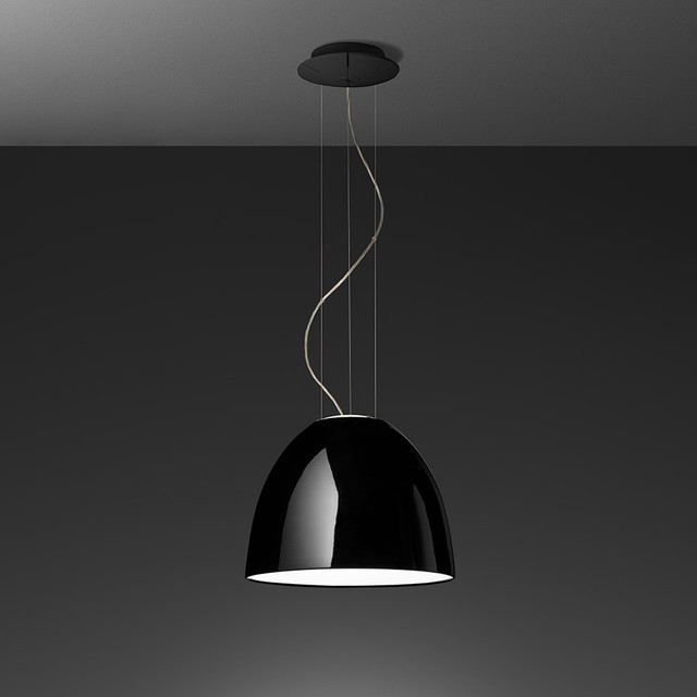Artemide Nur Mini Gloss - Suspension - Black — A244910 — manufacturer representative image