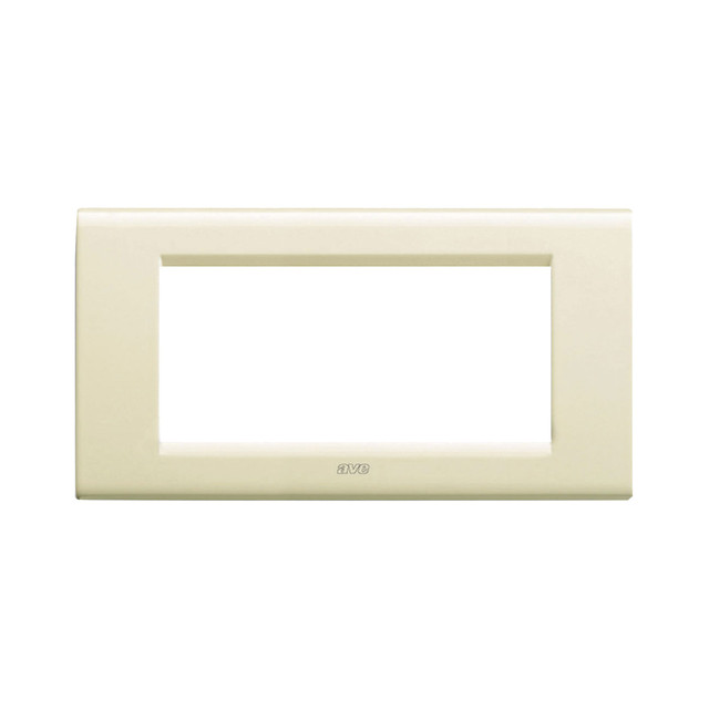 AVE DIE-CAST PLATE WHITE BLANC 4 GANGS — 45P94BP