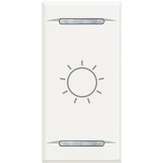 BTicino Key cover for 2 functions with illuminated lens - with screen printing symbol 'Light' — HD4911BA