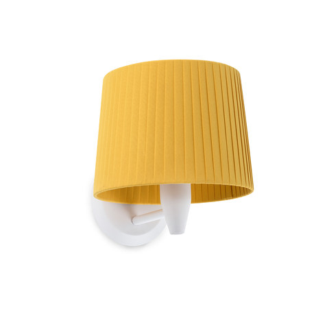 Faro Barcelona SAMBA White/ribbon yellow wall lamp — manufacturer representative image