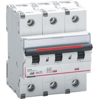 BTicino BTDIN250 - magnetic only 3P - curve 12-14In - In= 25A - Im= 320A - Icu= 25kA — FV83SM320