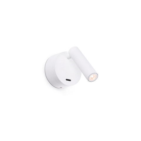 Faro Barcelona BOC White wall lamp reader — manufacturer representative image