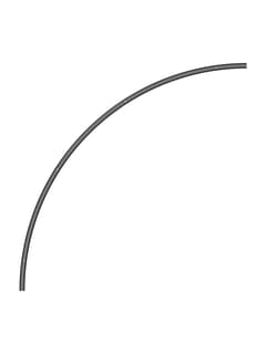 Zambelis 25432 SURFACE MAGNETIC CURVED TRACK 6MM D:900 SANDY BLACK