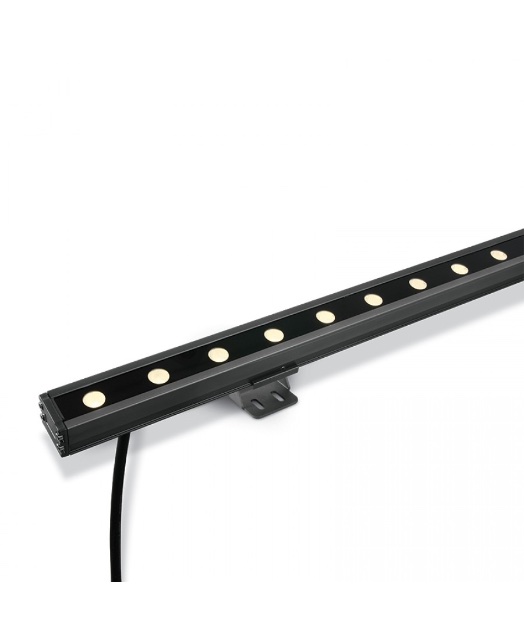 Light source: LED, 12 × 1 W Power: 12 W Voltage: 24 V Colour temperature: 3000 K CRI: 80 Beam angle: 60° × 20° IP rating: IP66 Material: Aluminium Finish: Grey Dimmable: Yes Driver: Not included Manufacturer-listed light output: 850 lm/m