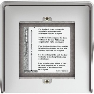 BTicino Wall-mounting box 1 module with integrated rainshield - Allmetal — 350611