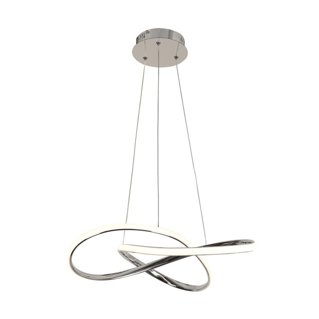 ACA Lighting PENDANT LIGHTING LED 48W 3000K 2880LM CHROME ALUMINUM 48Χ44XΗ120CM GORDIUS — HM92LEDP48CH