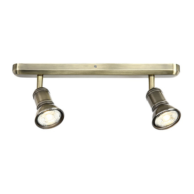 ACA Lighting WALL MOUNTED 2ΧGU10 BRONZE METAL 3X6,2X14CM BRULEE — SU282PBR