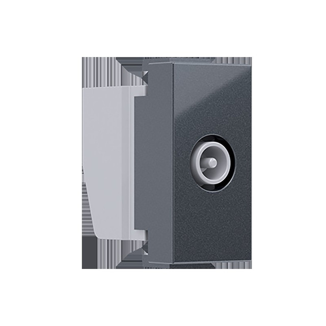 ACA Lighting MODYS TV-R SOCKET END-LINE ANTHRACITE 1 M. IP20 — 10101312485
