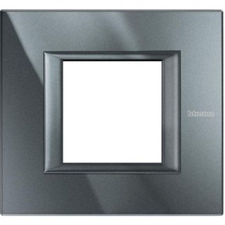 BTicino Rectangular cover plate 2 modules — HA4802HS